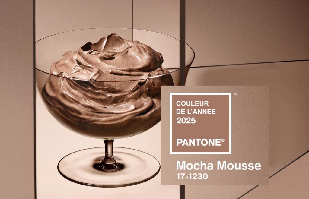 Pantone mocha mousse couleur de l'année 2025