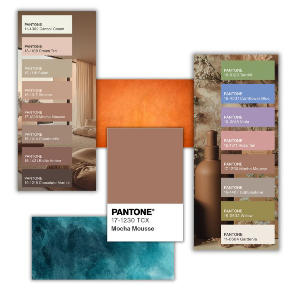 mocha mousse pantone association couleur